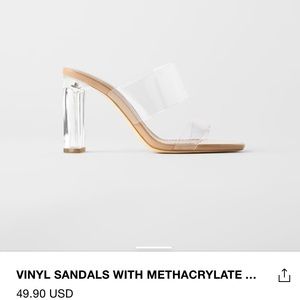 Zara sandals - size 6. Worn once!